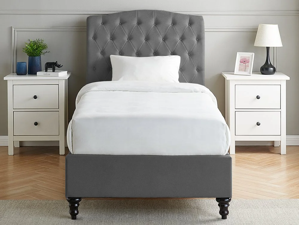 Limelight Limelight Flora Dark Grey Fabric Bed Frame