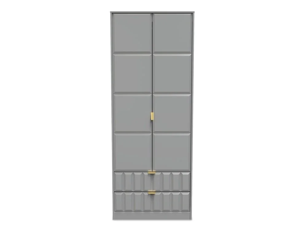 Welcome Welcome Cube 2 Door 2 Drawer Tall Double Wardrobe (Assembled)