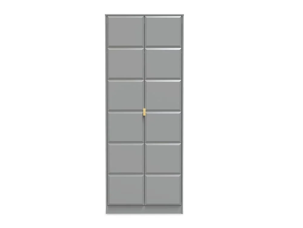 Welcome Welcome Cube 2 Door Tall Double Wardrobe (Assembled)