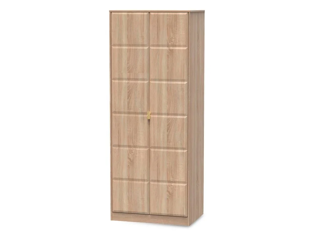 Welcome Cube 2 Door Tall Double Wardrobe Assembled