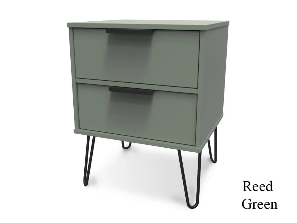 Welcome Welcome Hong Kong 2 Drawer Bedside Table (Assembled)