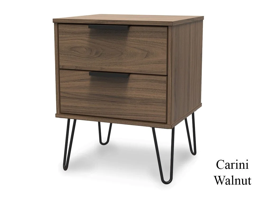 Welcome Welcome Hong Kong 2 Drawer Bedside Table (Assembled)