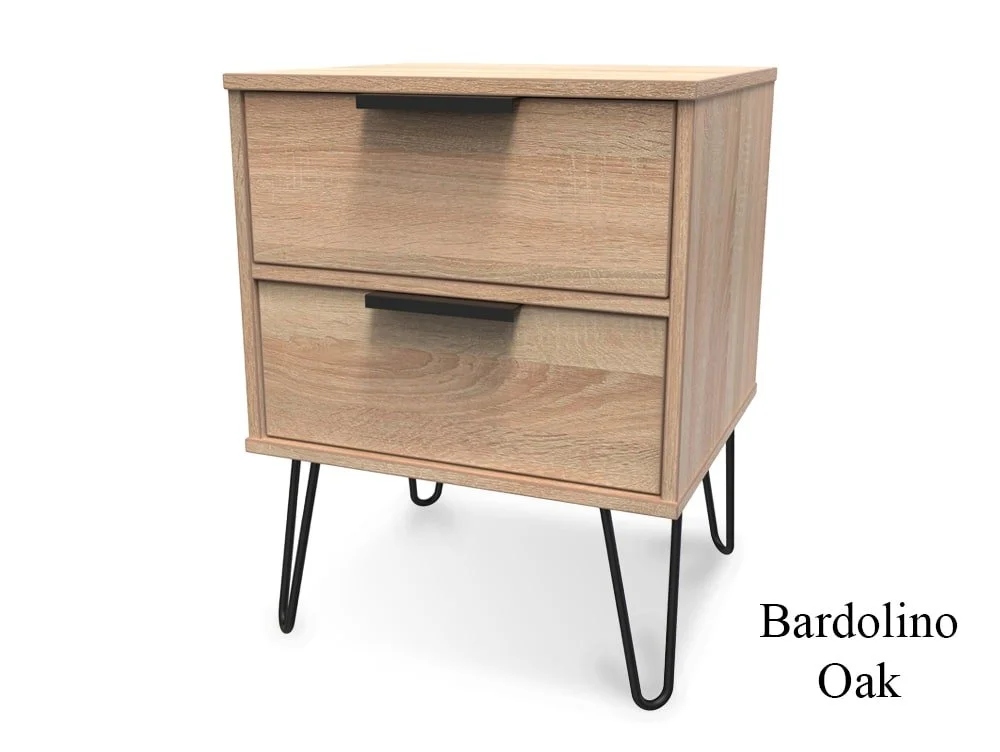 Welcome Welcome Hong Kong 2 Drawer Bedside Table (Assembled)