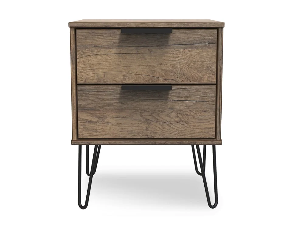 Welcome Welcome Hong Kong 2 Drawer Bedside  Table (Assembled)