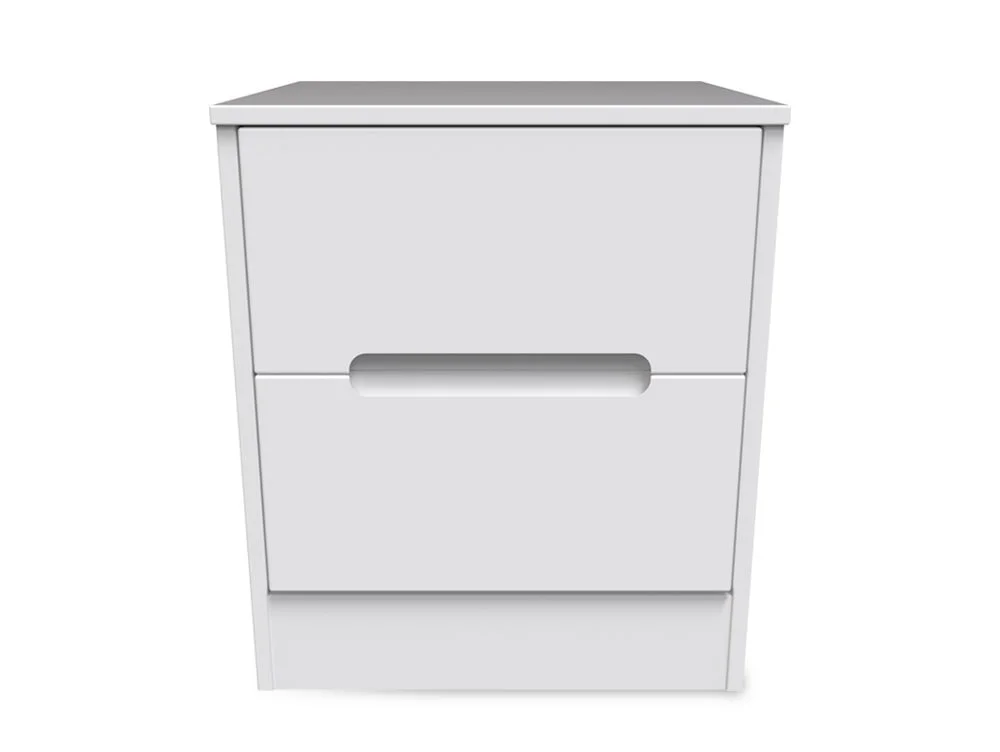 Welcome Welcome Monaco 2 Drawer Small Bedside Table (Assembled)