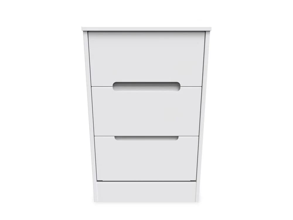 Welcome Welcome Monaco 3 Drawer Bedside Table (Assembled)