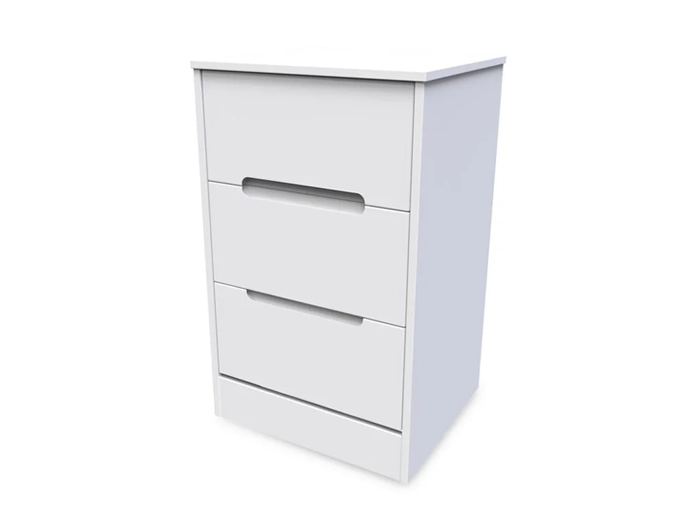 Welcome Welcome Monaco 3 Drawer Bedside Table (Assembled)