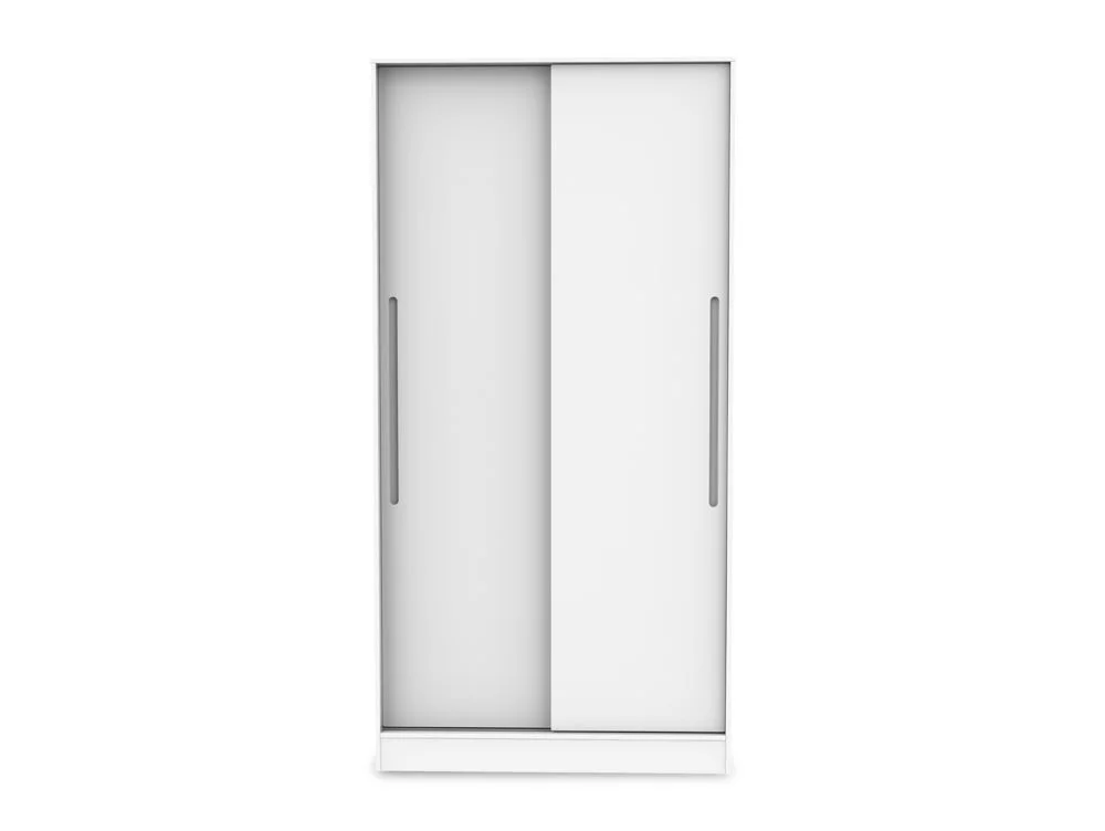 Welcome Welcome Monaco Sliding Door Double Wardrobe (Part Assembled)