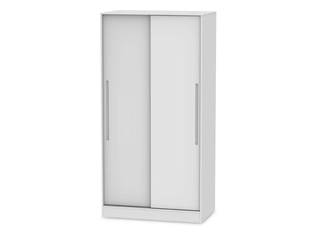 Welcome Welcome Monaco Sliding Door Double Wardrobe (Part Assembled)