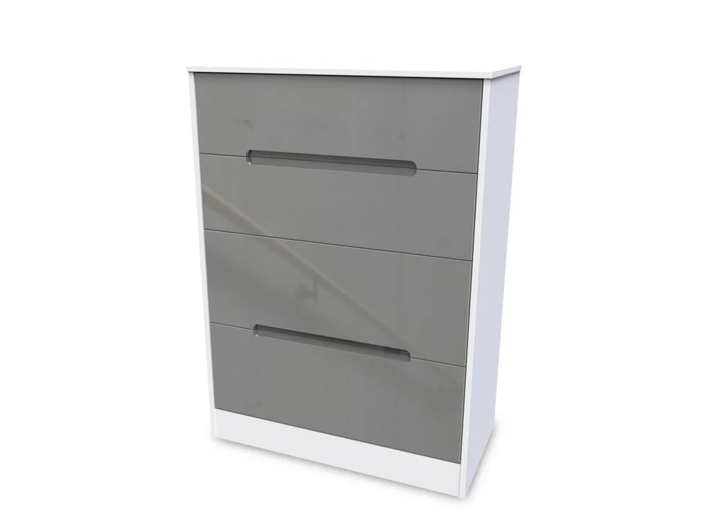 Welcome Welcome Monaco Gloss 4 Drawer Deep Chest of Drawers (Assembled)