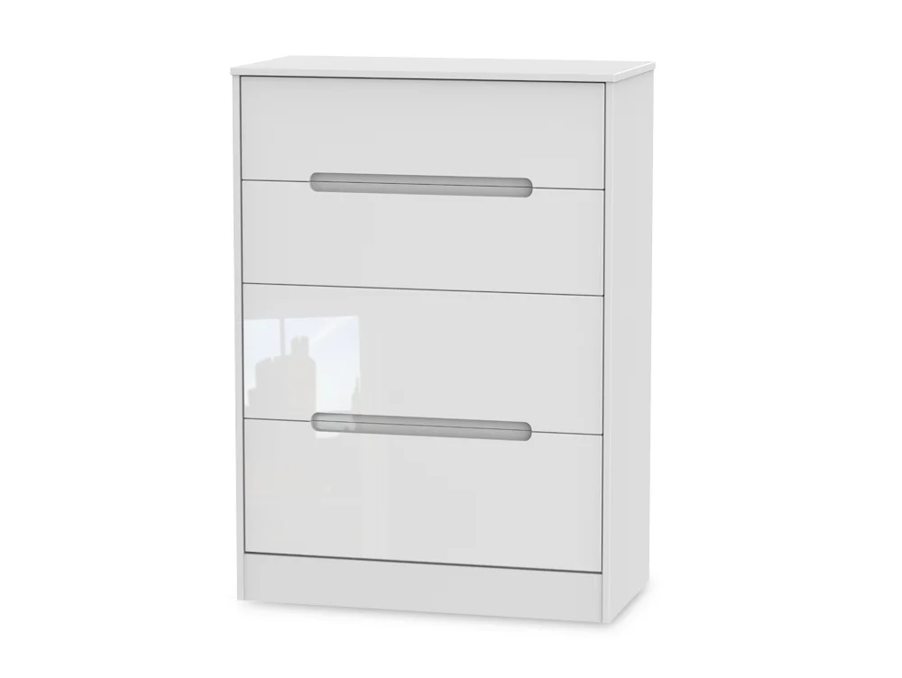 Welcome Welcome Monaco Gloss 4 Drawer Deep Chest of Drawers (Assembled)