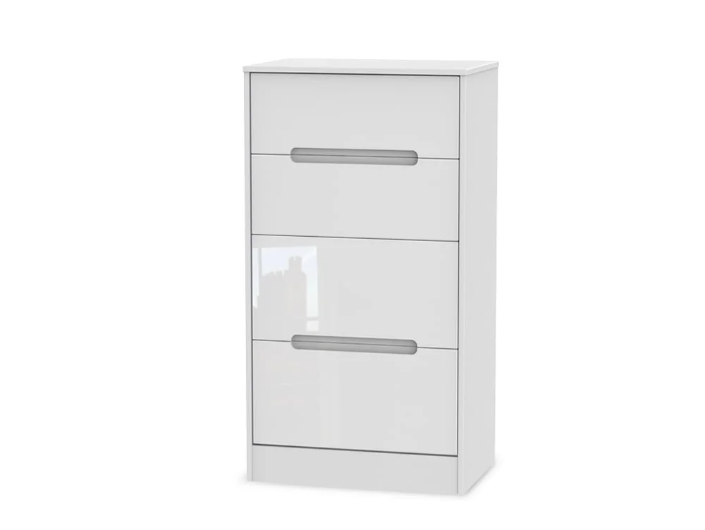 Welcome Welcome Monaco Gloss 4 Drawer Deep Midi Chest of Drawers (Assembled)