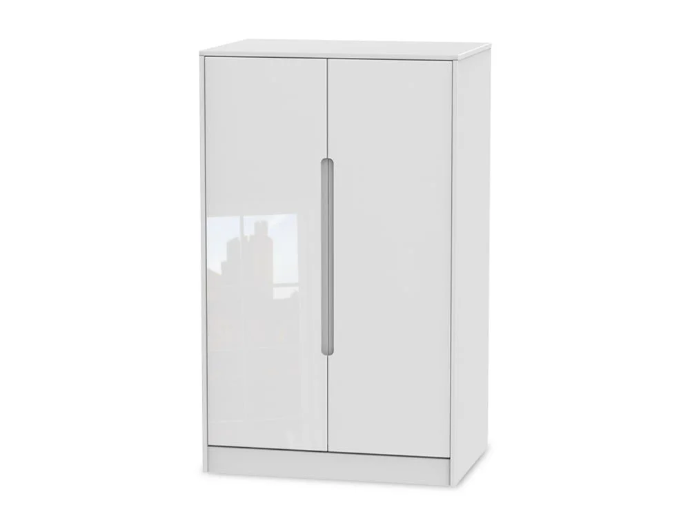 Welcome Welcome Monaco Gloss Childrens Small 2 Door Wardrobe (Assembled)