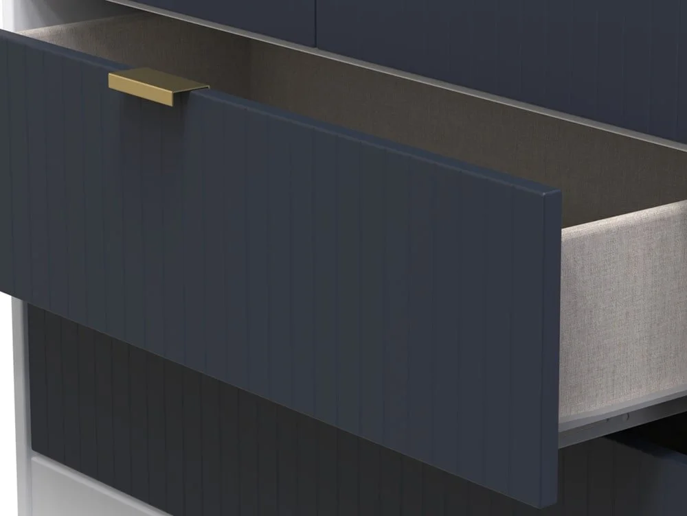 Welcome Welcome Linear 2 Door 2 Drawer Tall Double Wardrobe (Assembled)