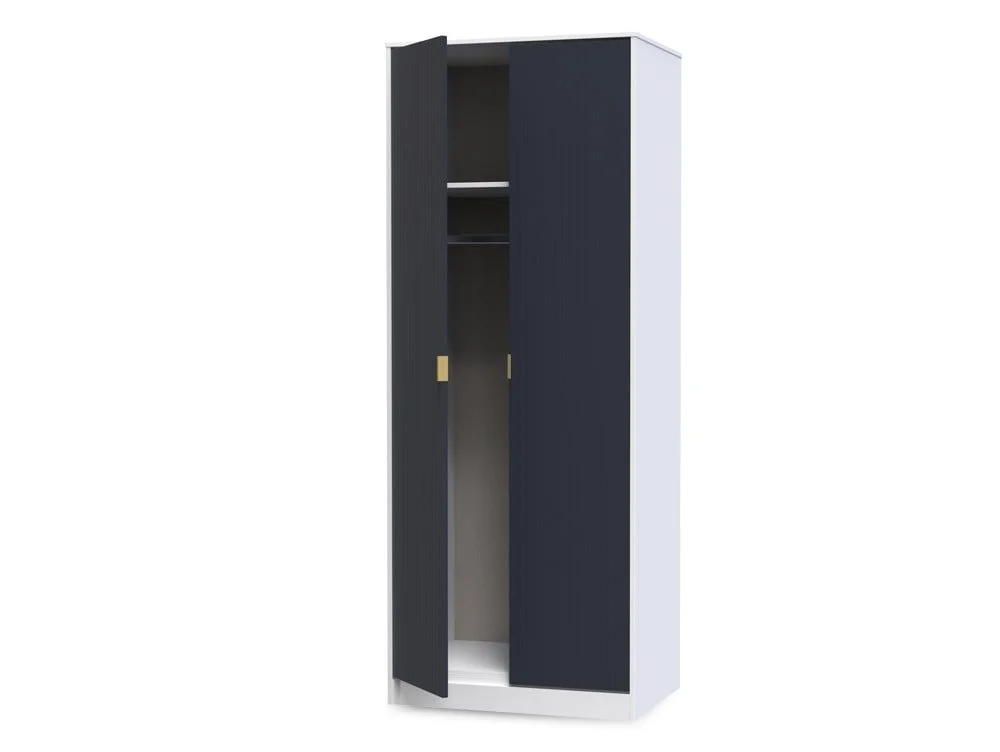 Welcome Welcome Linear 2 Door Tall Double Wardrobe (Assembled)