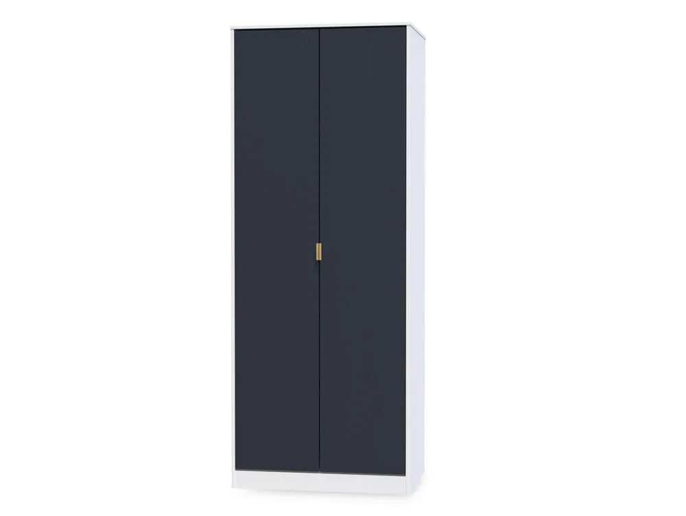 Welcome Welcome Linear 2 Door Tall Double Wardrobe (Assembled)