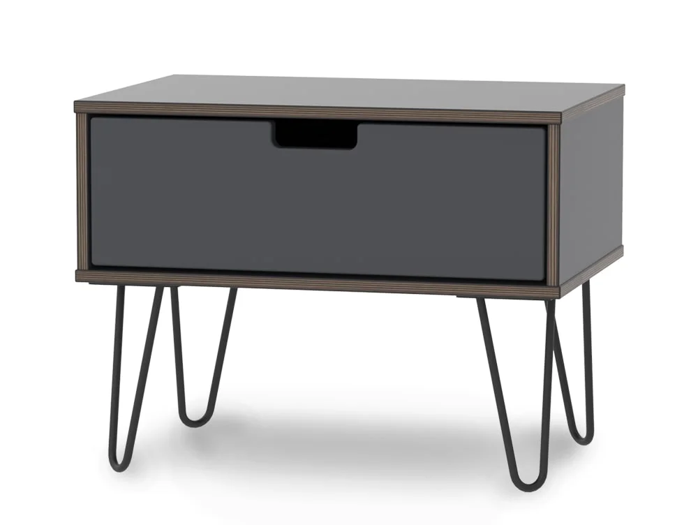 Welcome Welcome Shanghai 1 Drawer Wide Bedside Table (Assembled)