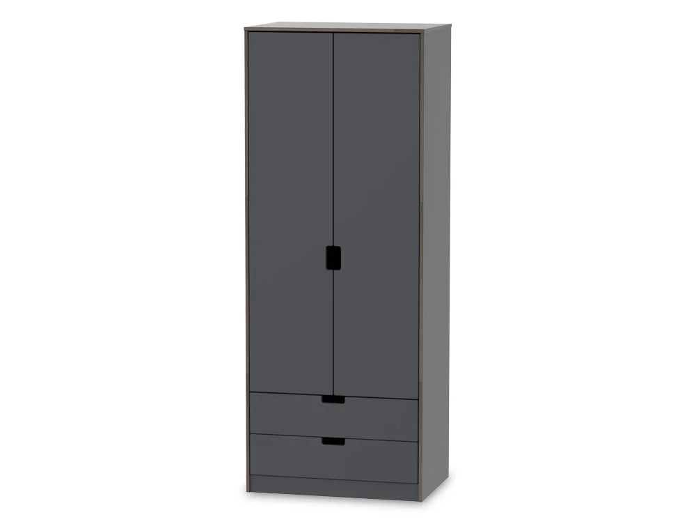Welcome Welcome Shanghai 2 Door 2 Drawer Tall Double Wardrobe (Assembled)