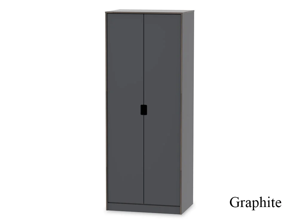 Welcome Welcome Shanghai 2 Door Tall Double Wardrobe (Assembled)
