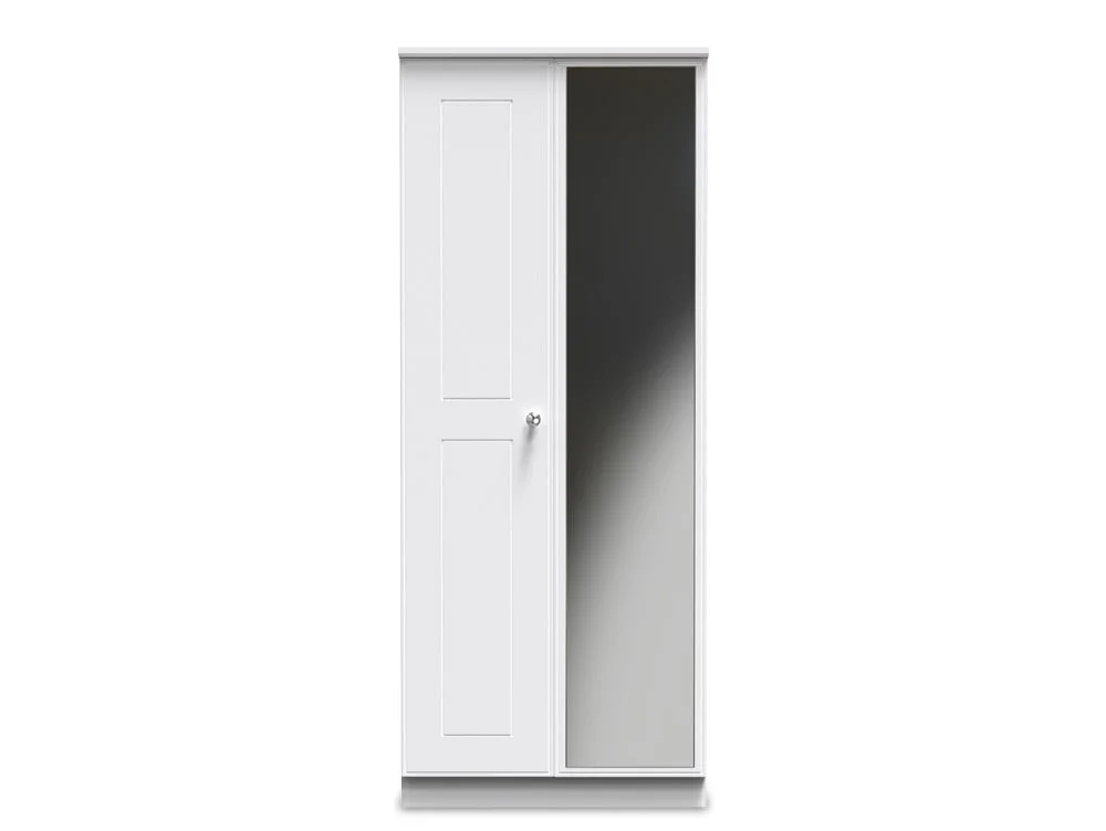 Welcome Welcome Victoria 2 Door Mirrored Double Wardrobe (Assembled)