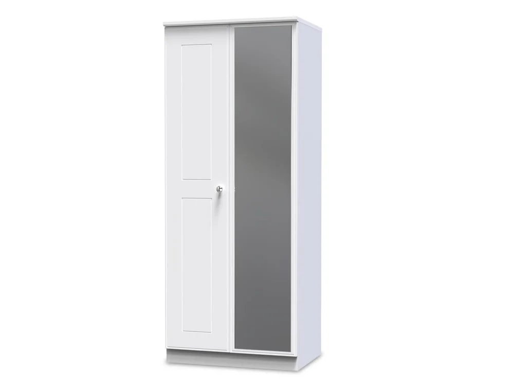 Welcome Welcome Victoria 2 Door Mirrored Double Wardrobe (Assembled)