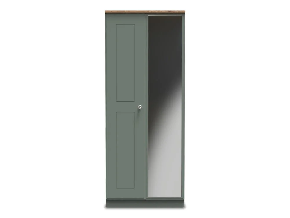 Welcome Welcome Victoria 2 Door Mirrored Double Wardrobe (Assembled)