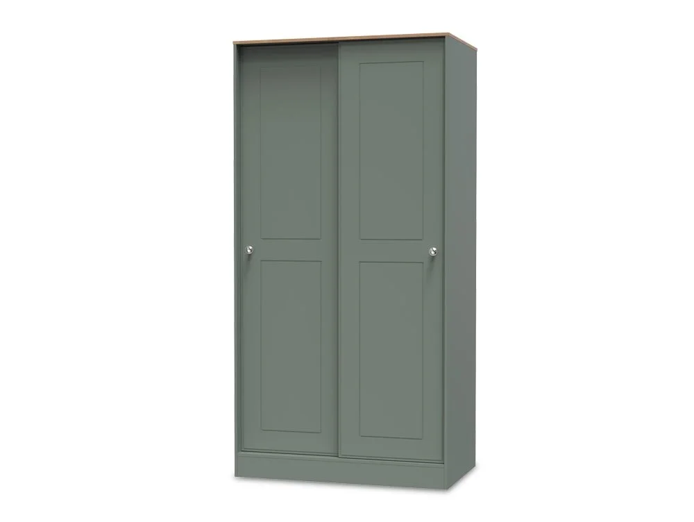 Welcome Welcome Victoria 2 Door Sliding Wardrobe (Part Assembled)