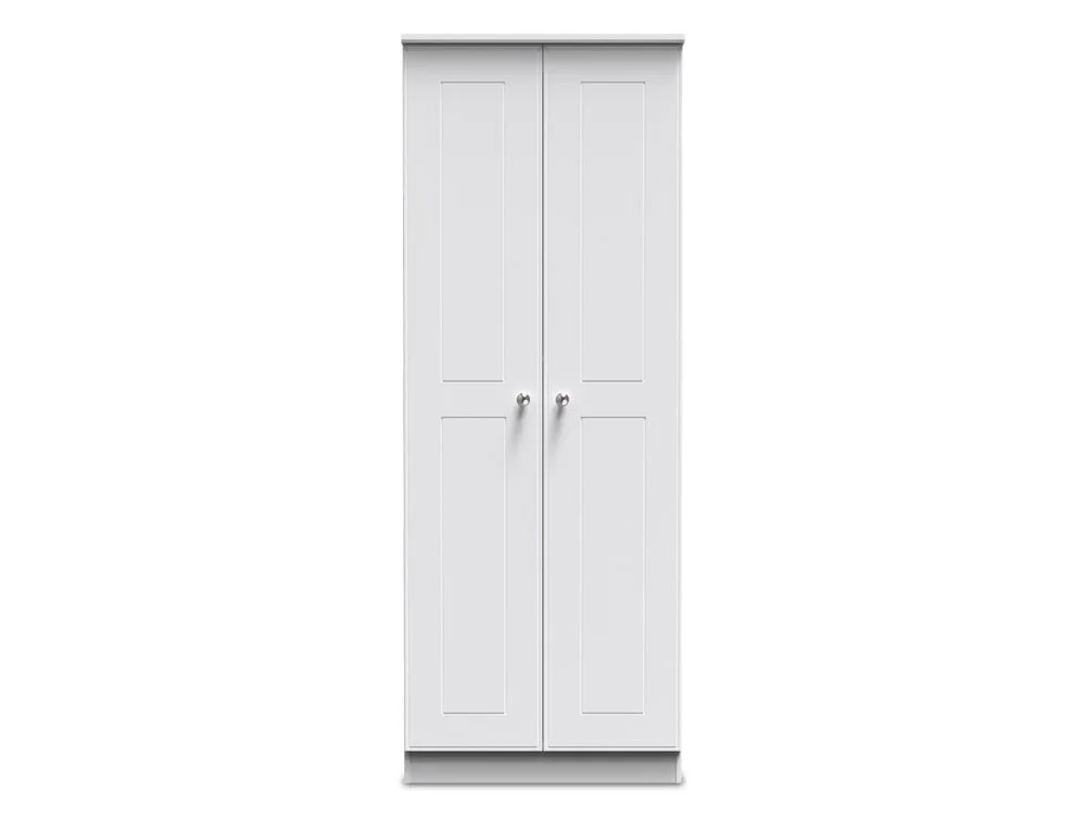 Welcome Welcome Victoria 2 Door Tall Double Hanging Wardrobe (Assembled)