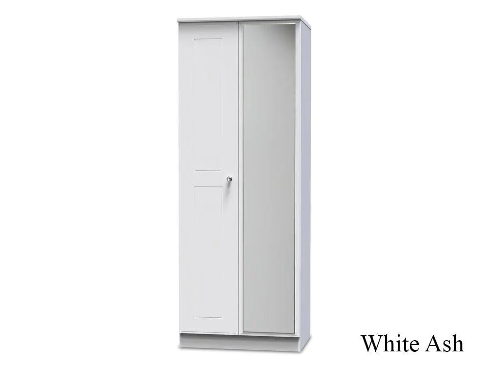 Welcome Welcome Victoria 2 Door Tall Mirrored Double Wardrobe (Assembled)