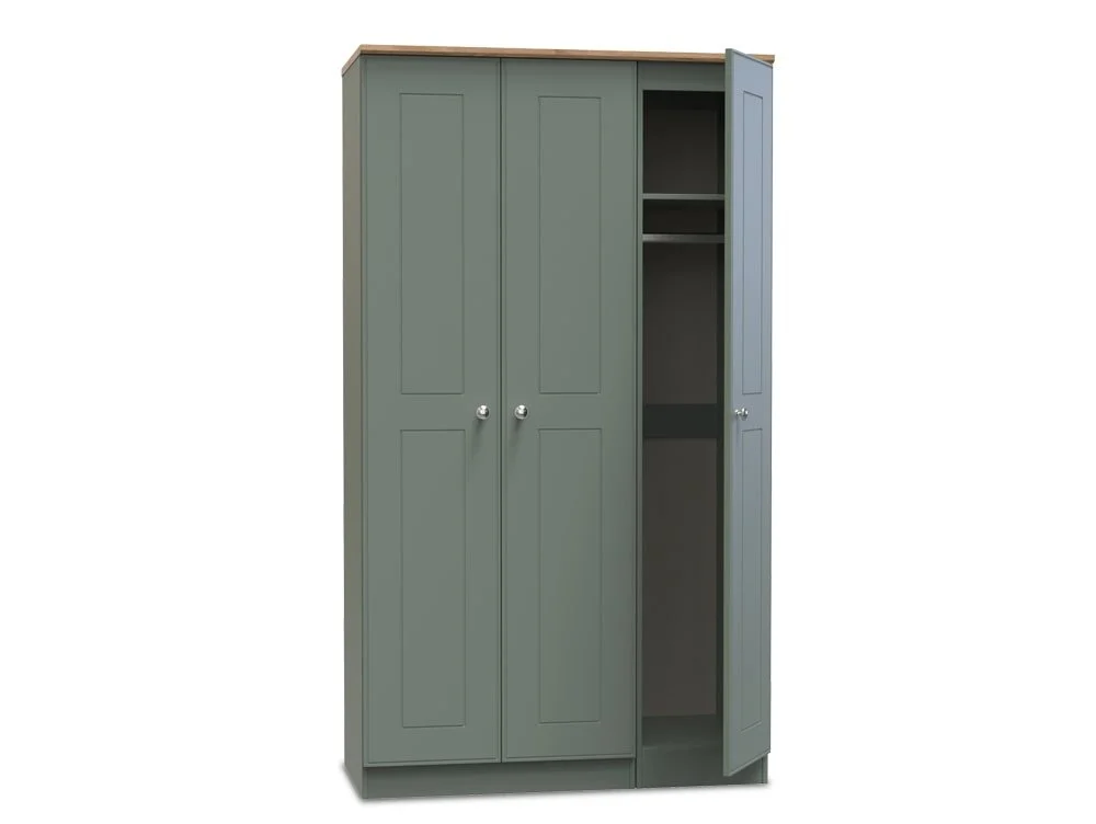 Welcome Welcome Victoria 3 Door Tall Triple Wardrobe (Assembled)