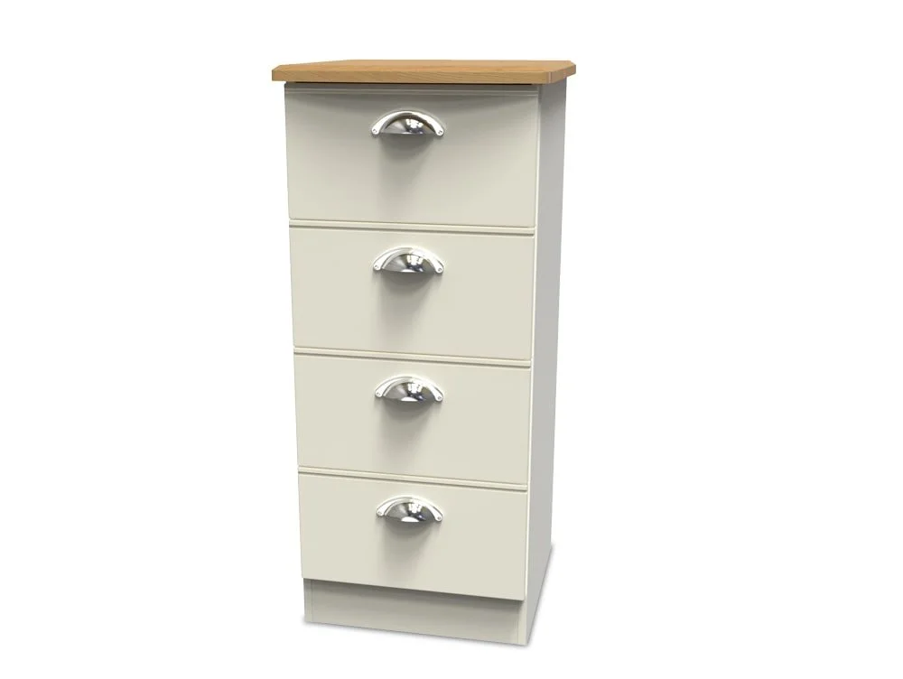 Welcome Welcome Victoria 4 Drawer Narrow Chest of Drawers (Assembled)