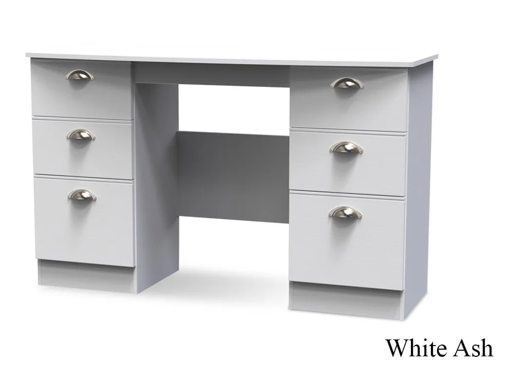 Welcome Welcome Victoria Double Pedestal Dressing Table (Assembled)