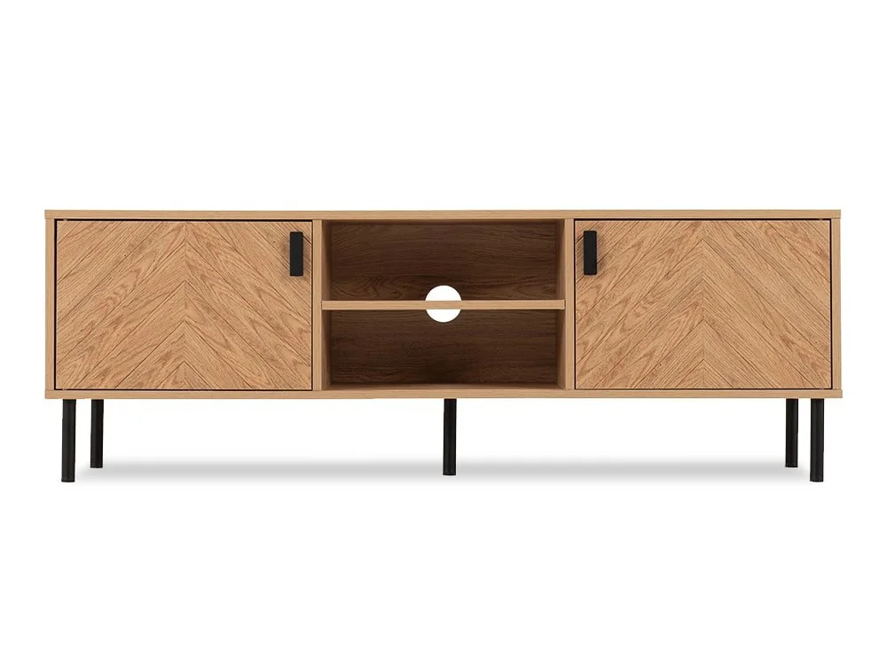 Seconique Seconique Leon Oak 2 Door TV Cabinet