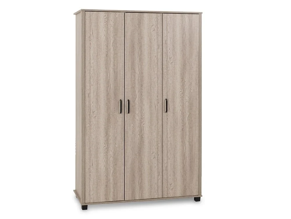 Seconique Seconique Oliver Light Oak 3 Door Triple Wardrobe