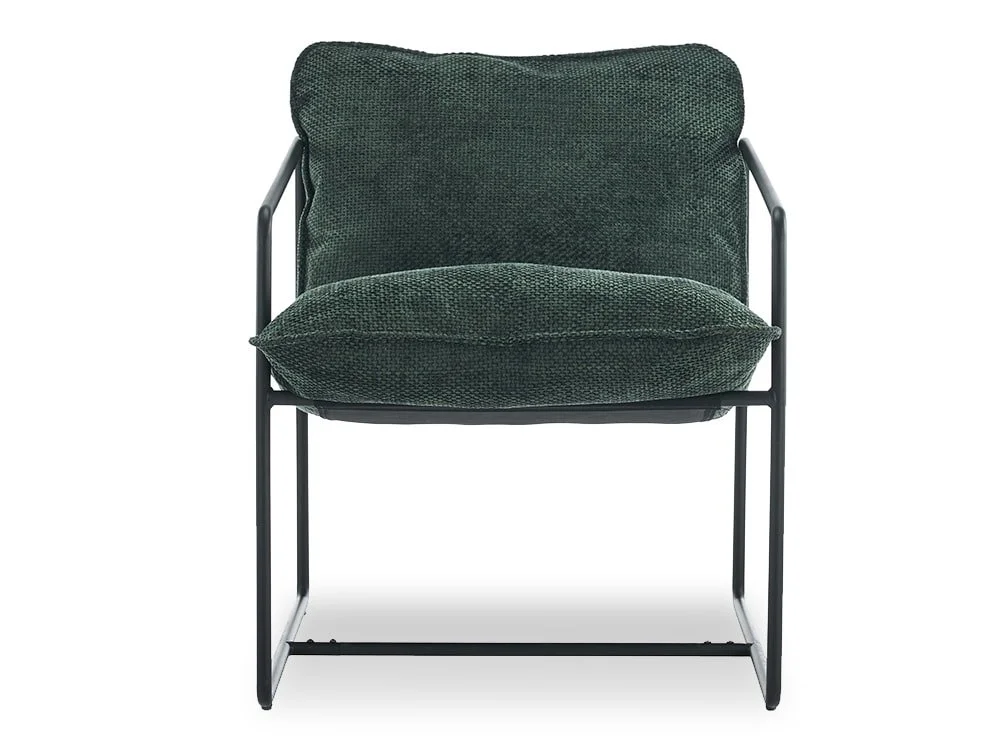 Seconique Seconique Tivoli Green Fabric Accent Chair