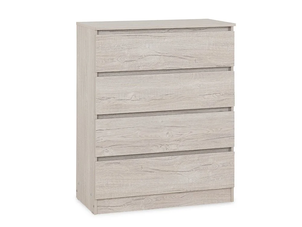 Seconique Seconique Malvern Urban Snow 4 Drawer Chest of Drawers