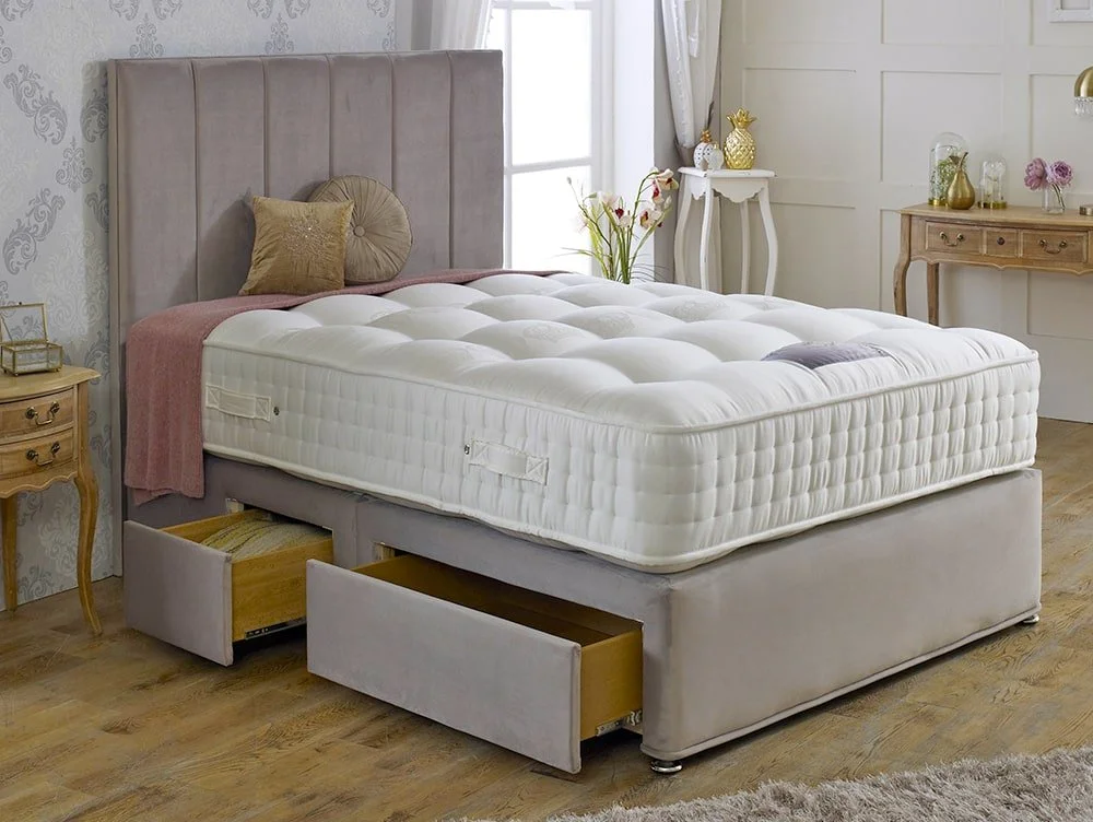 Dura Dura Royal Crown Natural Pocket 2000 4ft Small Double Divan Bed