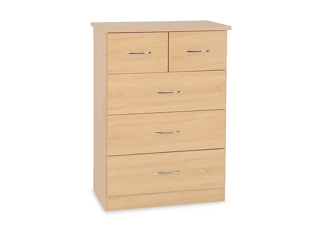 Seconique Seconique Nevada Sonoma Oak 4 Piece Large Bedroom Furniture Package