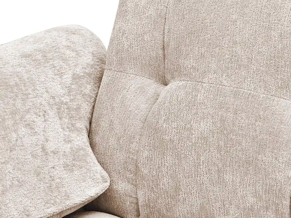 Seconique Seconique Amalfi Champagne Fabric 3 Seater Sofa