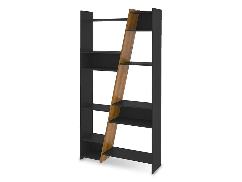 Seconique Seconique Naples Black and Pine Tall Bookcase