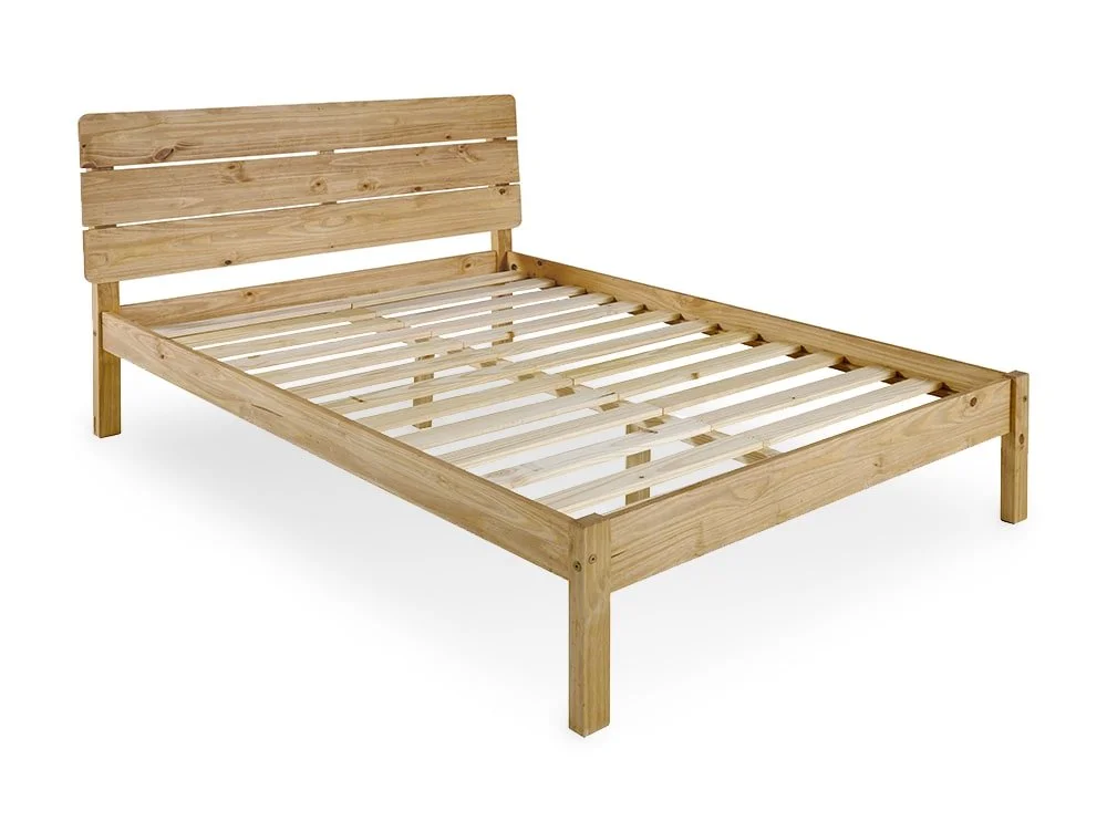 Seconique Seconique Ronan Waxed Pine Wooden Bed Frame
