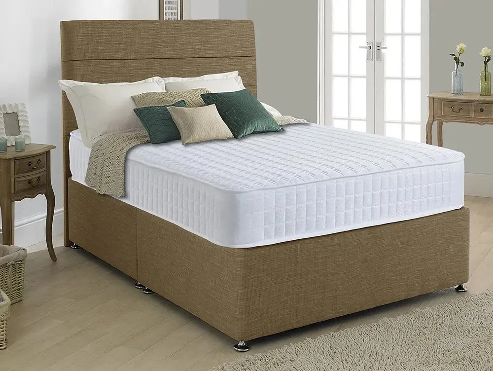 Deluxe Deluxe Ellesmere Medium Extra Long 4ft6 Double Divan Bed