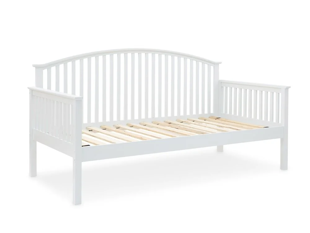 GFW GFW Madrid White Wooden Day Bed with Guest Bed Frame
