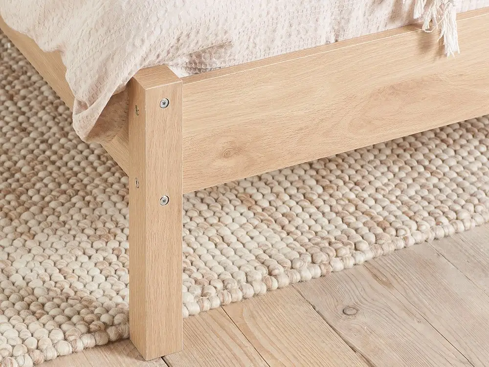 Birlea Birlea Croxley Rattan Oak Wooden Bed Frame