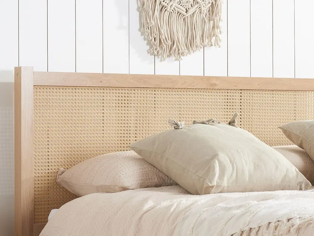 Birlea Birlea Croxley Rattan Oak Wooden Bed Frame