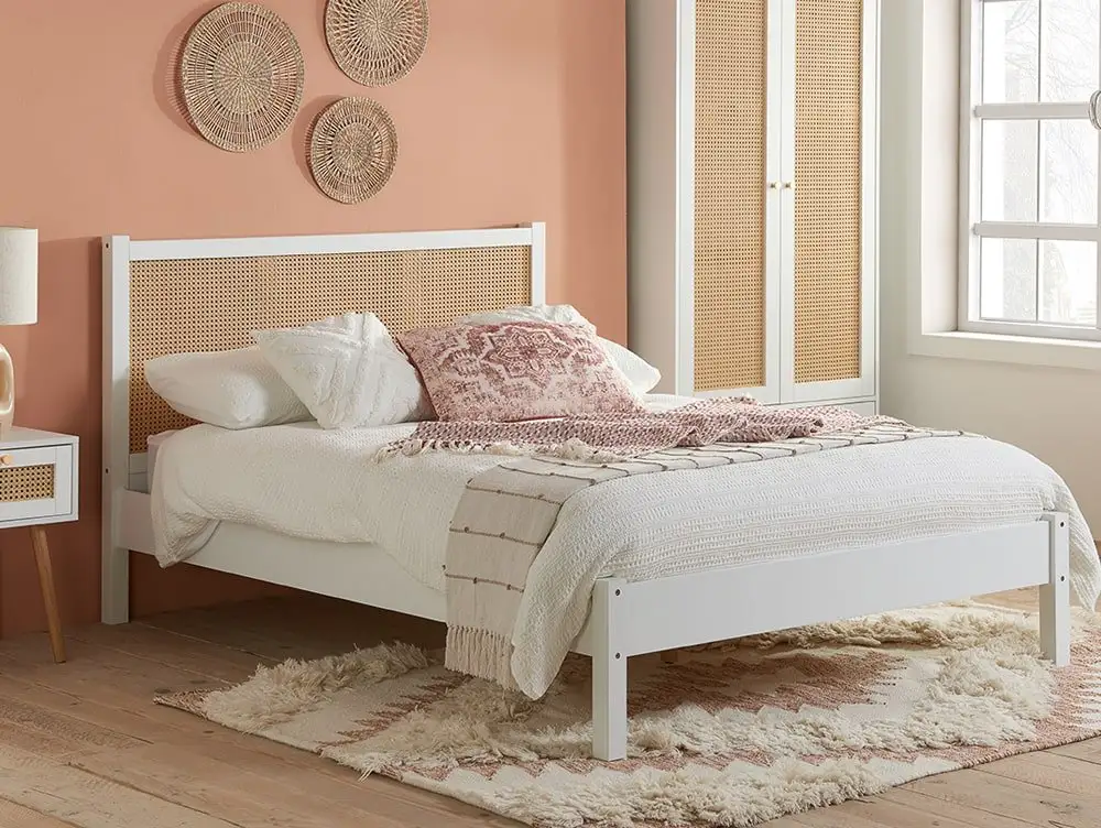 Small double rattan bed frame discount