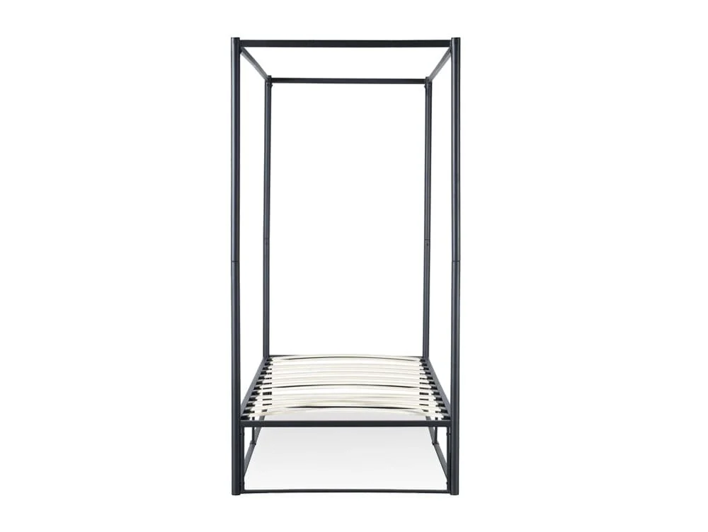 Birlea Furniture & Beds Birlea Farringdon 3ft Single Black 4 Poster Metal Bed Frame