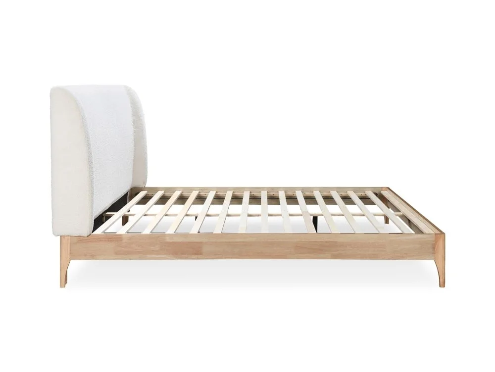 Birlea Birlea Halfden White Fabric Bed Frame
