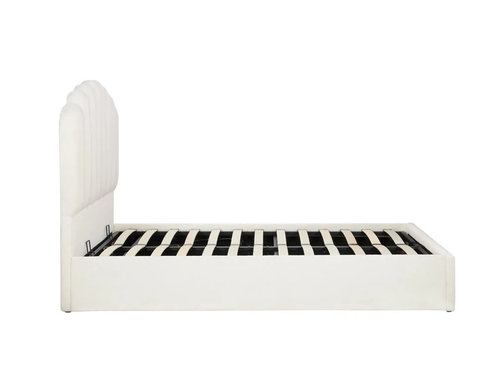Birlea Birlea Monaco White Fabric Ottoman Bed Frame