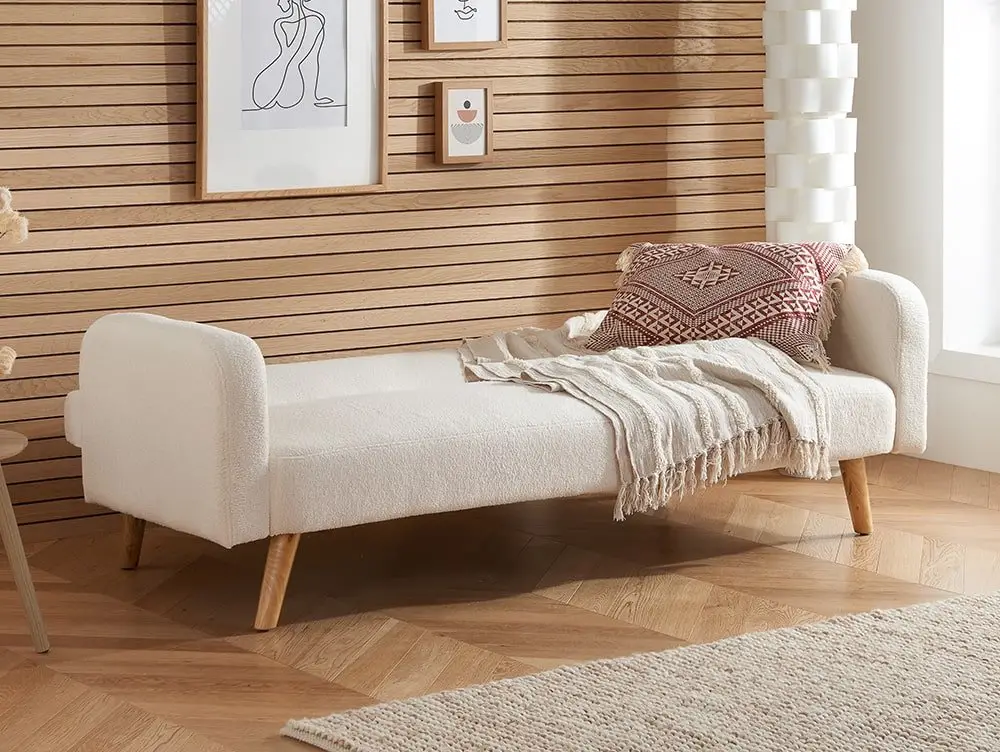 Birlea Birlea Micah White Fabric Sofa Bed